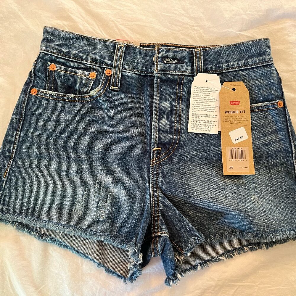 Levi's Blue Denim Jean Shorts